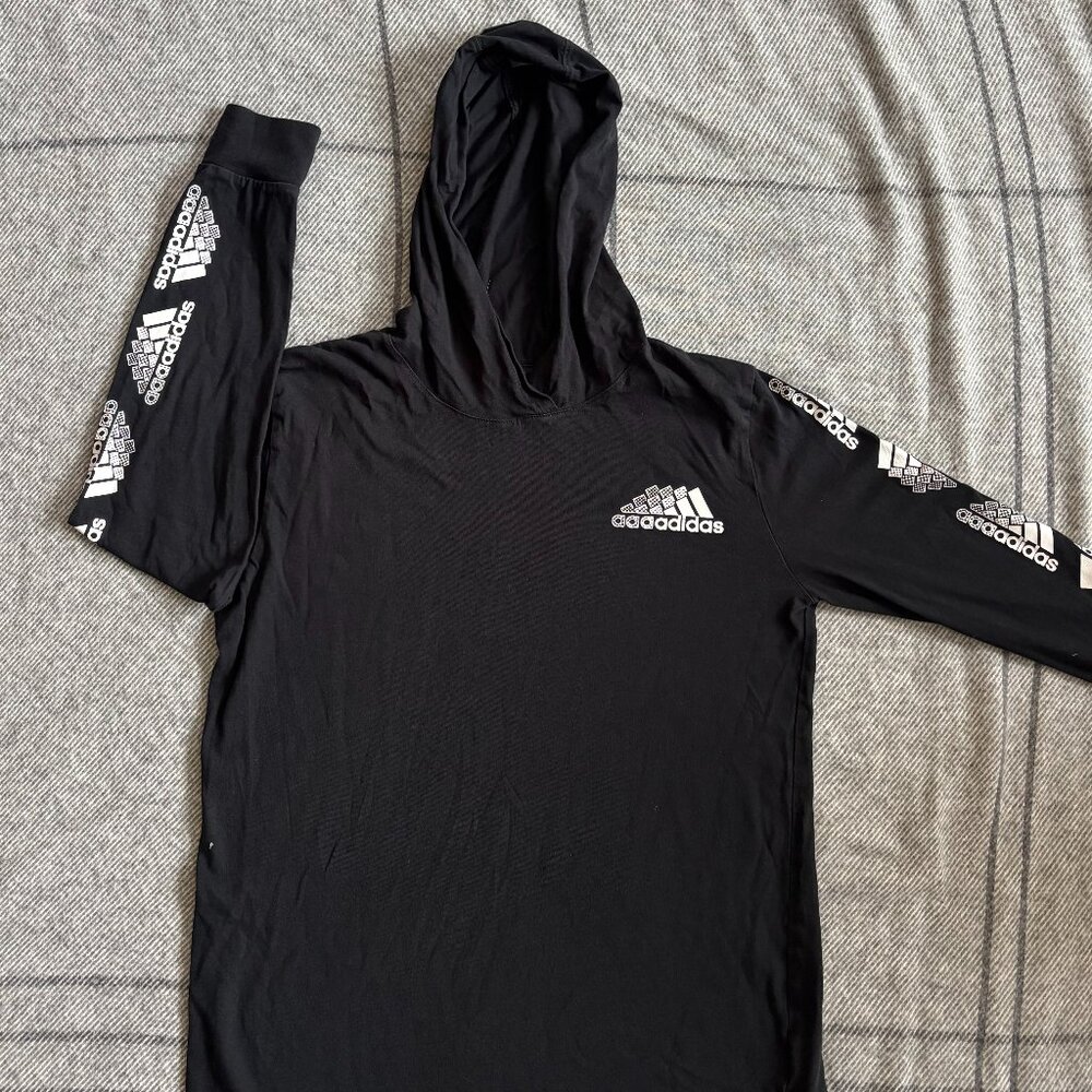 Boy's Long Sleeve Hooded Shirt Size M (10-12)